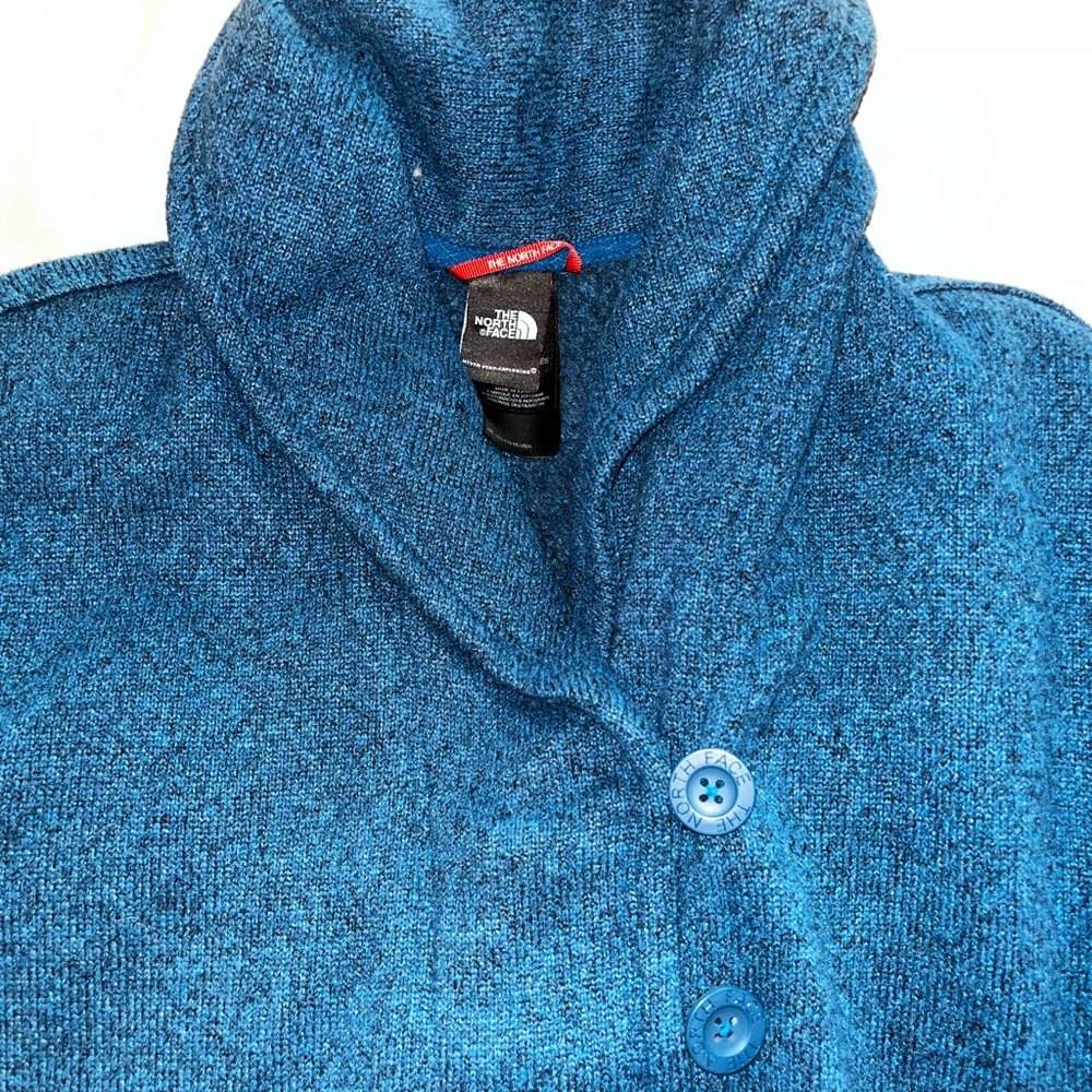 Blue north face thick jacket